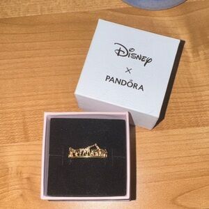 Lion King Disney x Pandora Gold Crown Ring